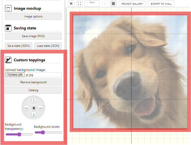5) Custom Toppings example
